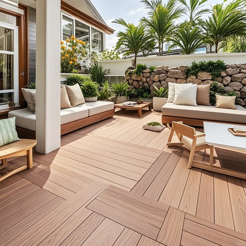 Durable Clip-Lock Decking Tiles - Weather-Resistant & Low Maintenance